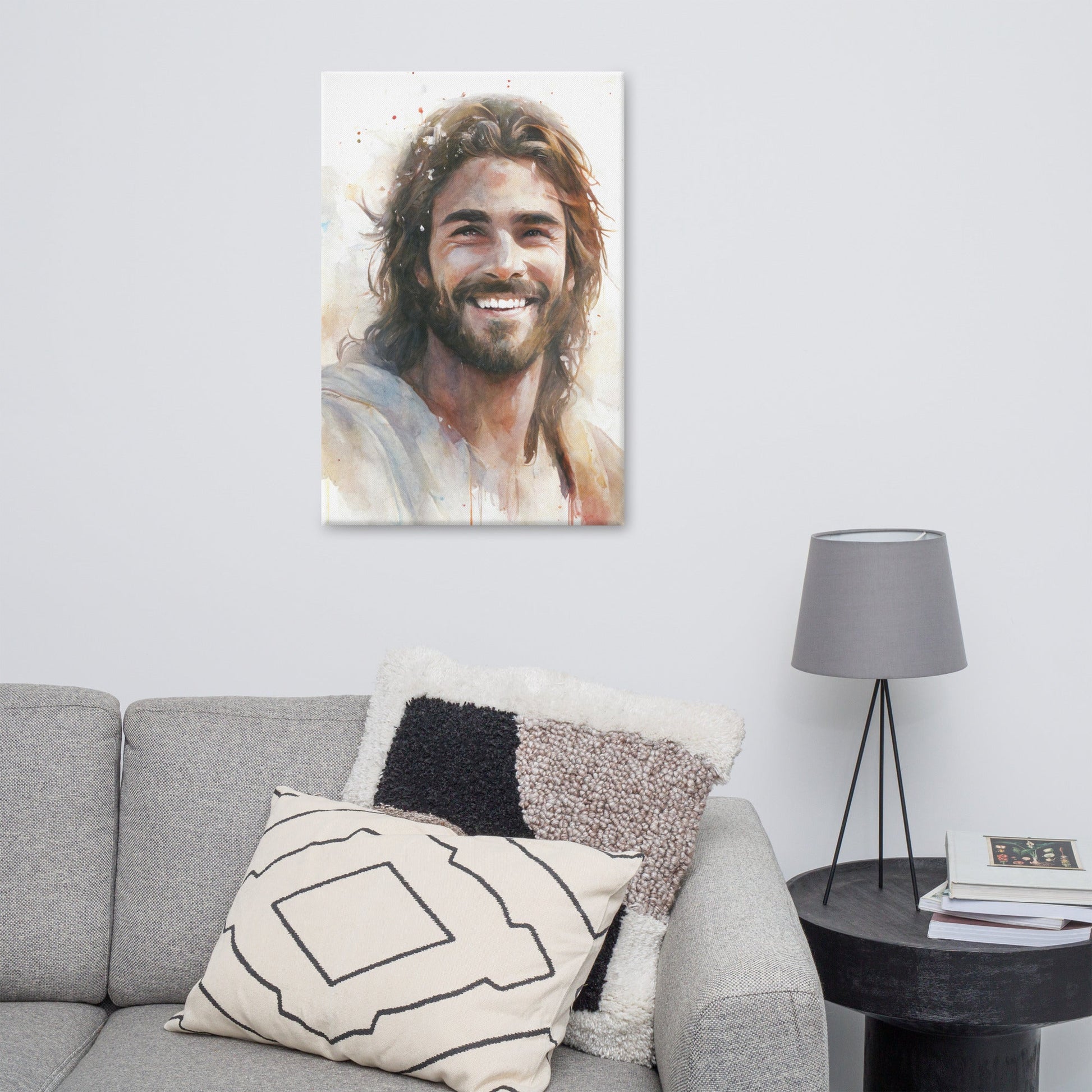 Messiah's Smile Canvas Print - ChristVisions