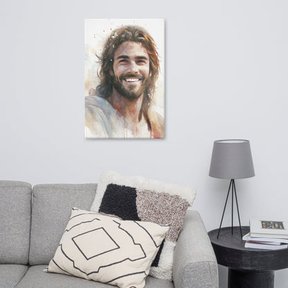 Messiah's Smile Canvas Print - ChristVisions