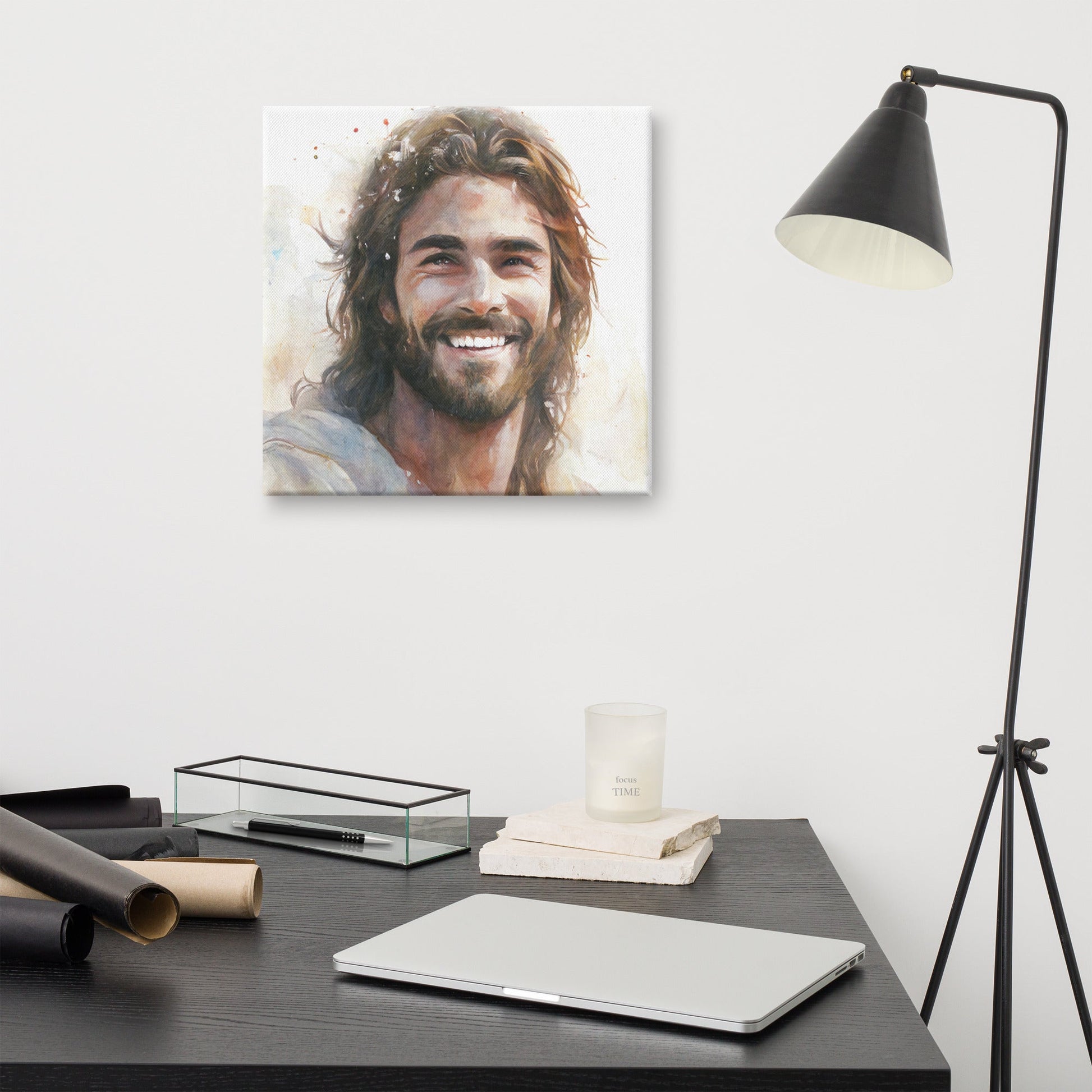 Messiah's Smile Canvas Print - ChristVisions
