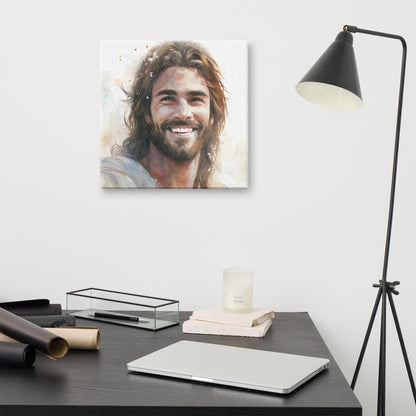 Messiah's Smile Canvas Print - ChristVisions