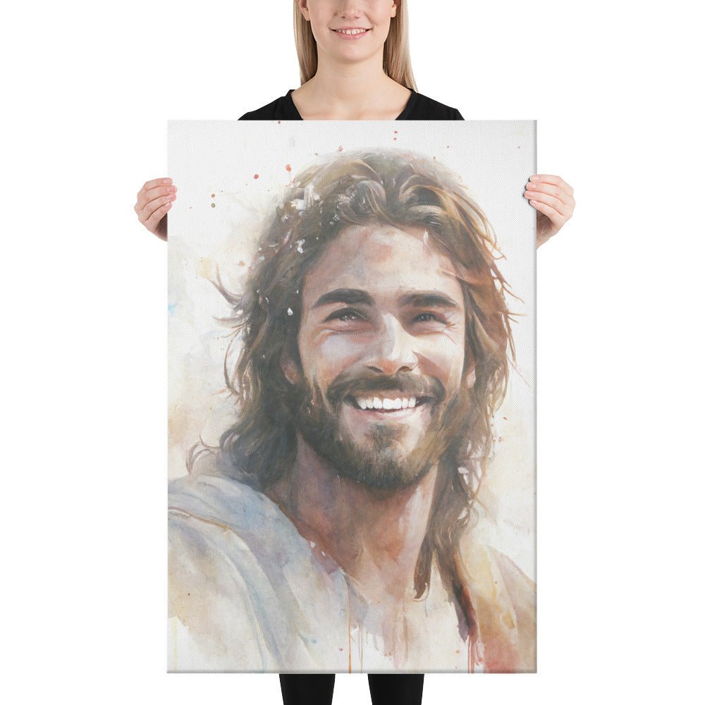 Messiah's Smile Canvas Print - ChristVisions