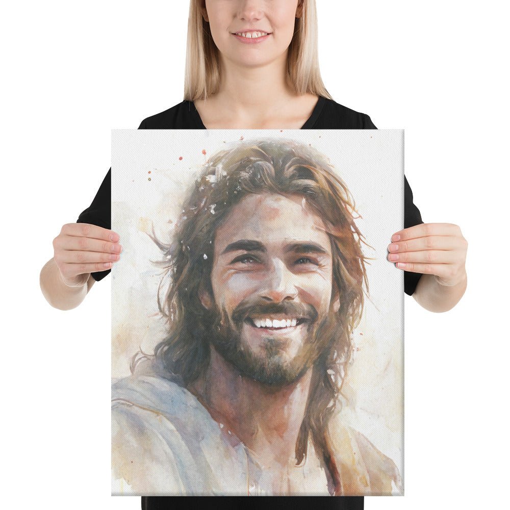 Messiah's Smile Canvas Print - ChristVisions