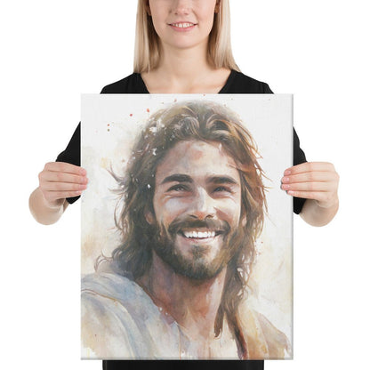 Messiah's Smile Canvas Print - ChristVisions