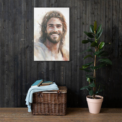 Messiah's Smile Canvas Print - ChristVisions