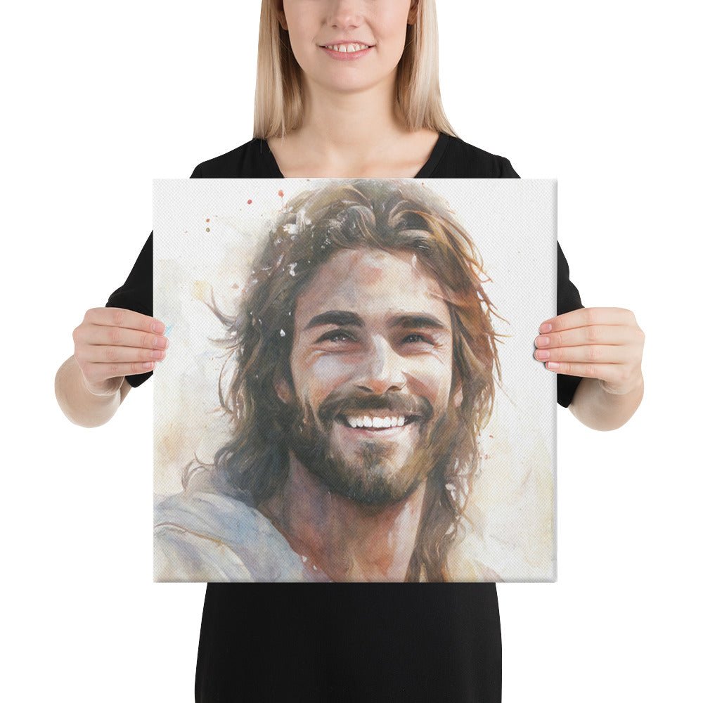 Messiah's Smile Canvas Print - ChristVisions
