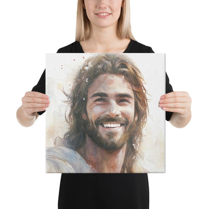 Messiah's Smile Canvas Print - ChristVisions