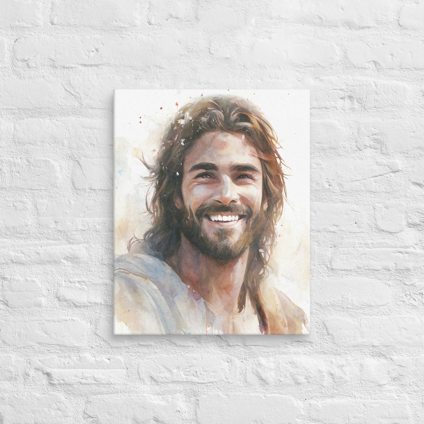 Messiah's Smile Canvas Print - ChristVisions