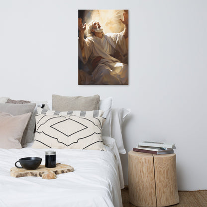 Moses On Mount Sinai Canvas Print - ChristVisions