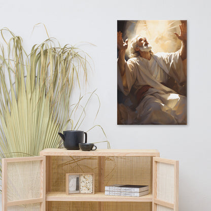 Moses On Mount Sinai Canvas Print - ChristVisions