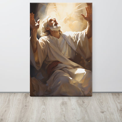 Moses On Mount Sinai Canvas Print - ChristVisions