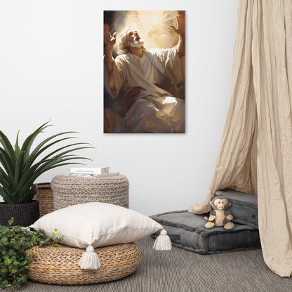 Moses On Mount Sinai Canvas Print - ChristVisions