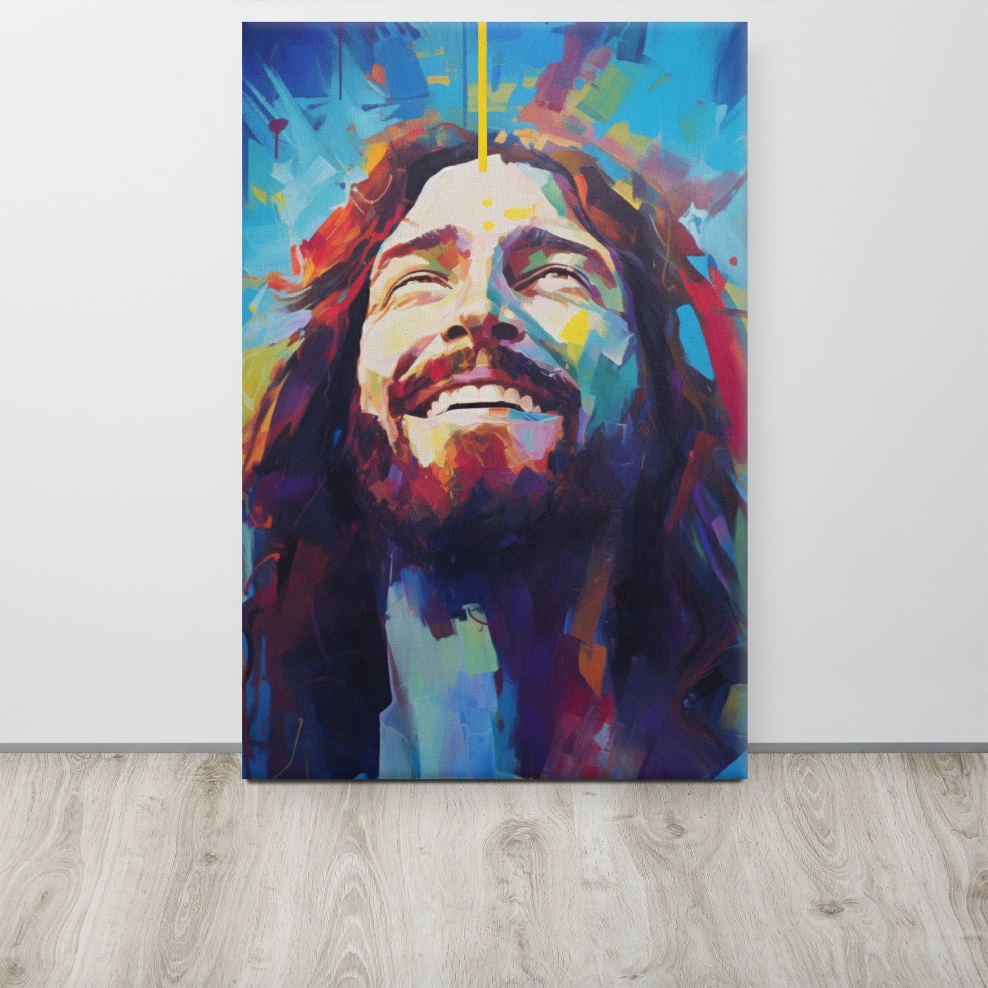 NEW! Divine Joy In Blue Canvas Print - ChristVisions