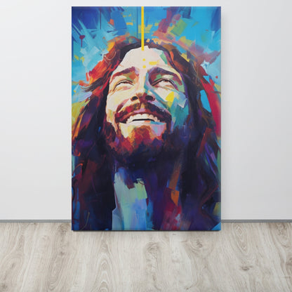 NEW! Divine Joy In Blue Canvas Print - ChristVisions