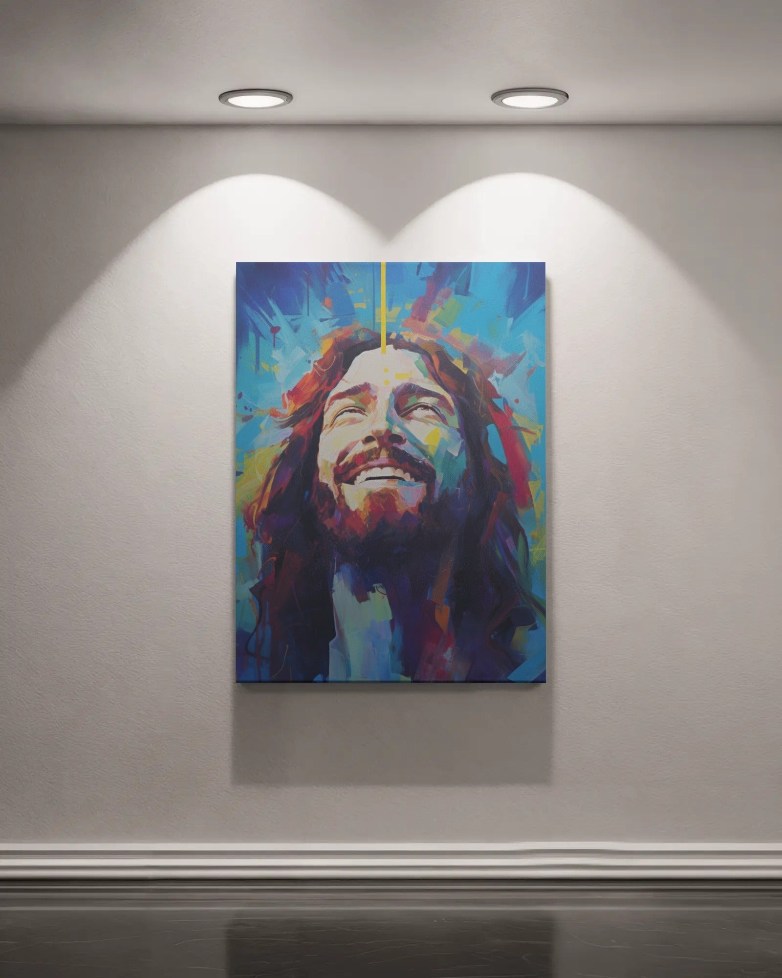 NEW! Divine Joy In Blue Canvas Print - ChristVisions