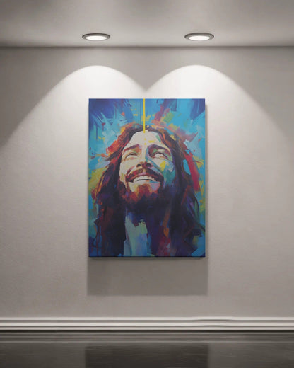 NEW! Divine Joy In Blue Canvas Print - ChristVisions