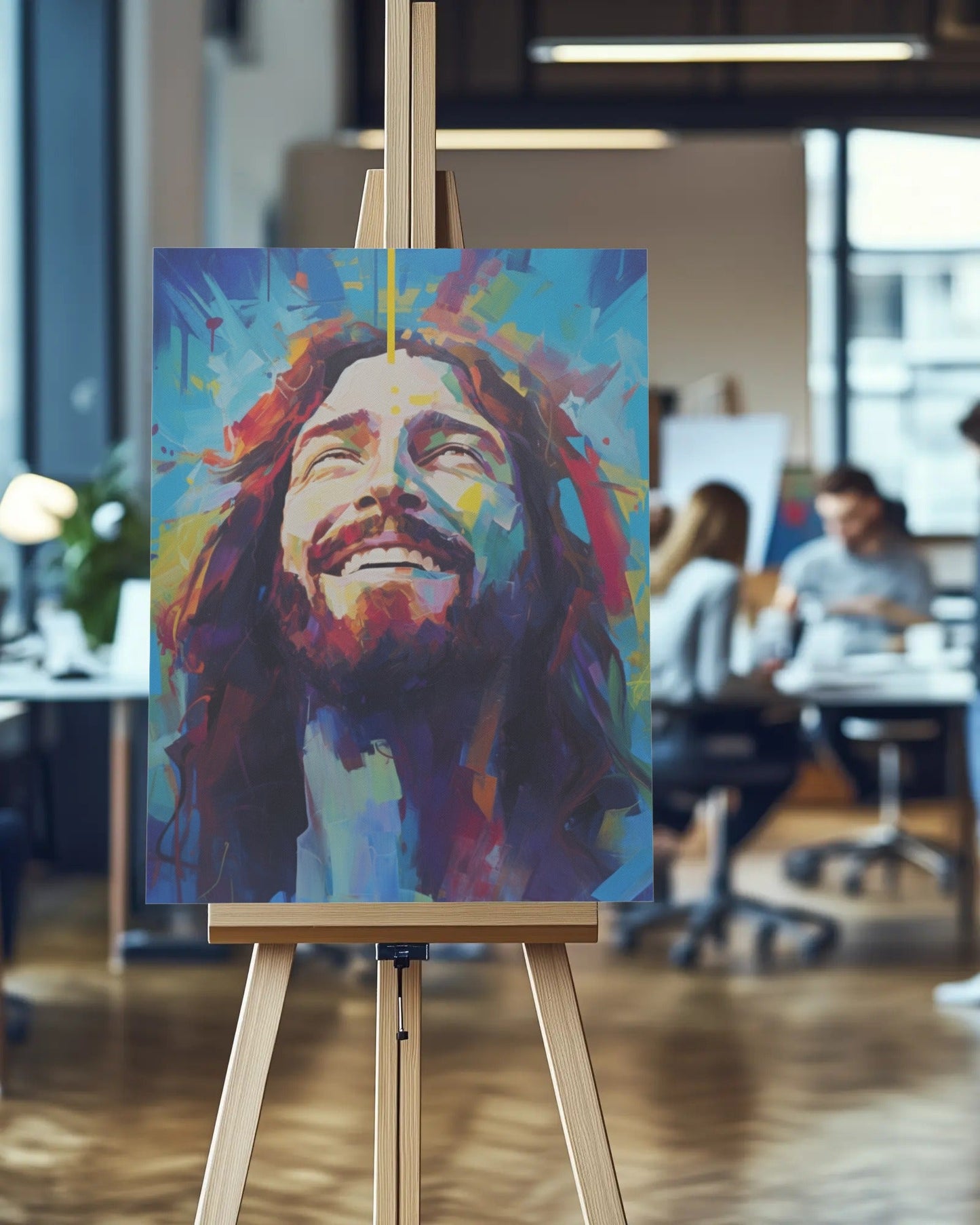 NEW! Divine Joy In Blue Canvas Print - ChristVisions