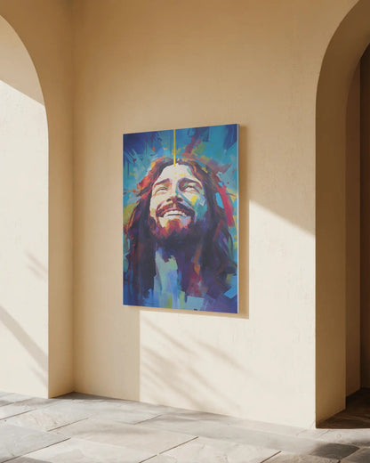 NEW! Divine Joy In Blue Canvas Print - ChristVisions