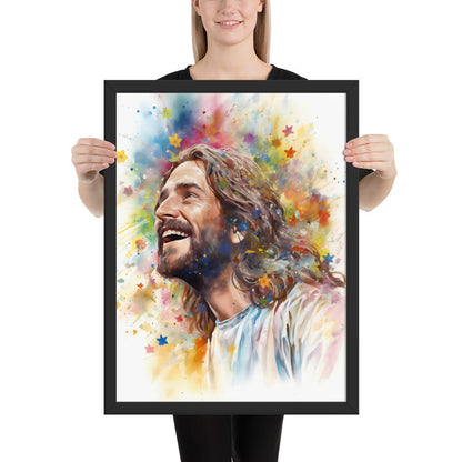 Our Joyful Savior Jesus Laughing Fine Art Print - ChristVisions