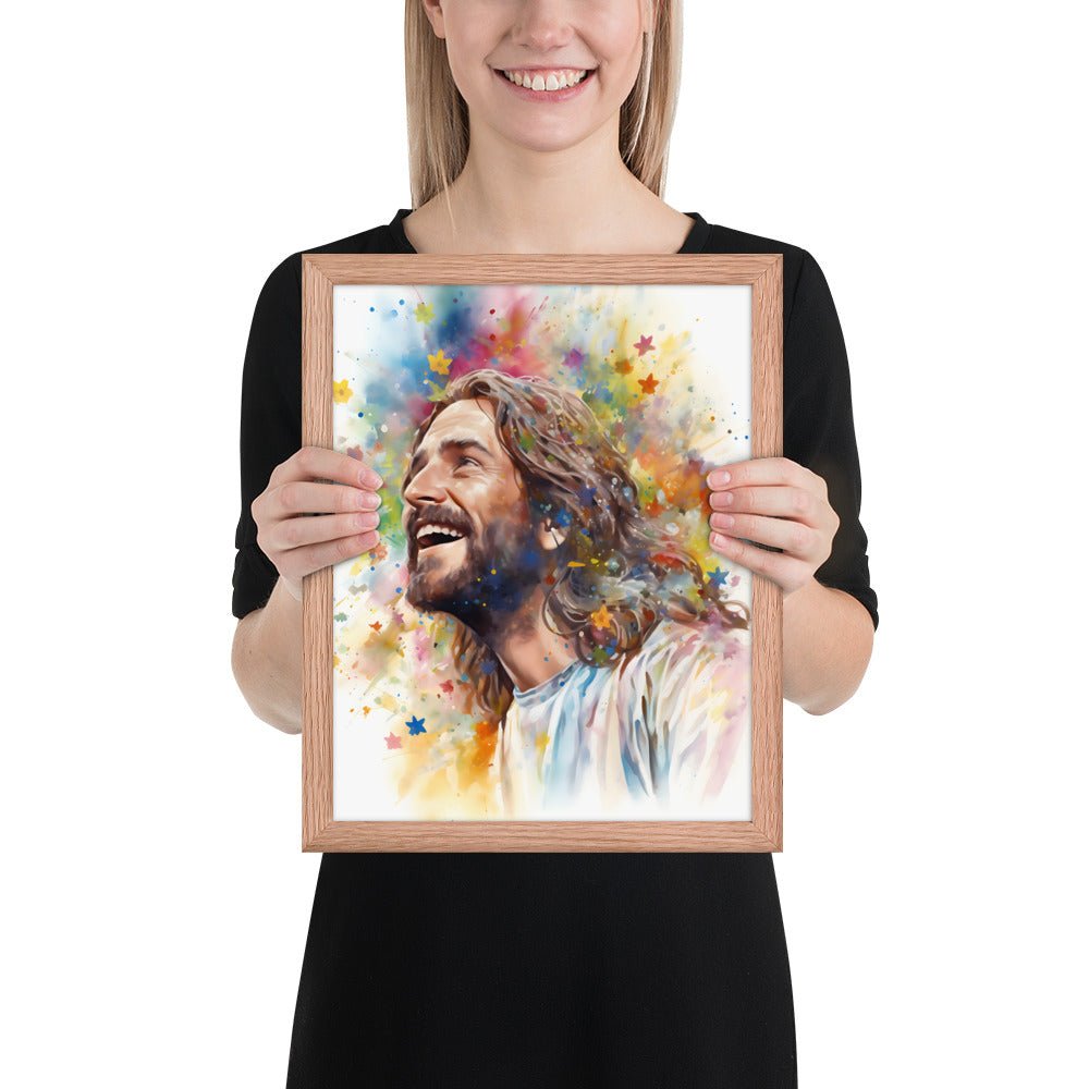 Our Joyful Savior Jesus Laughing Fine Art Print - ChristVisions