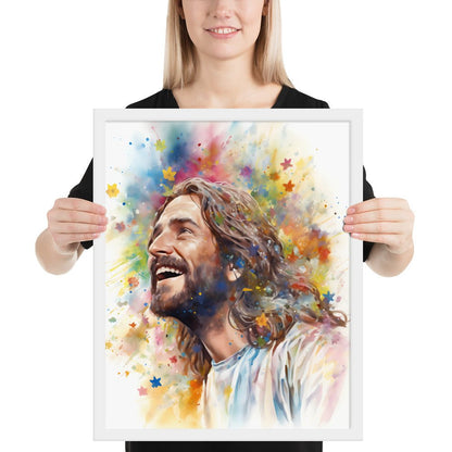 Our Joyful Savior Jesus Laughing Fine Art Print - ChristVisions