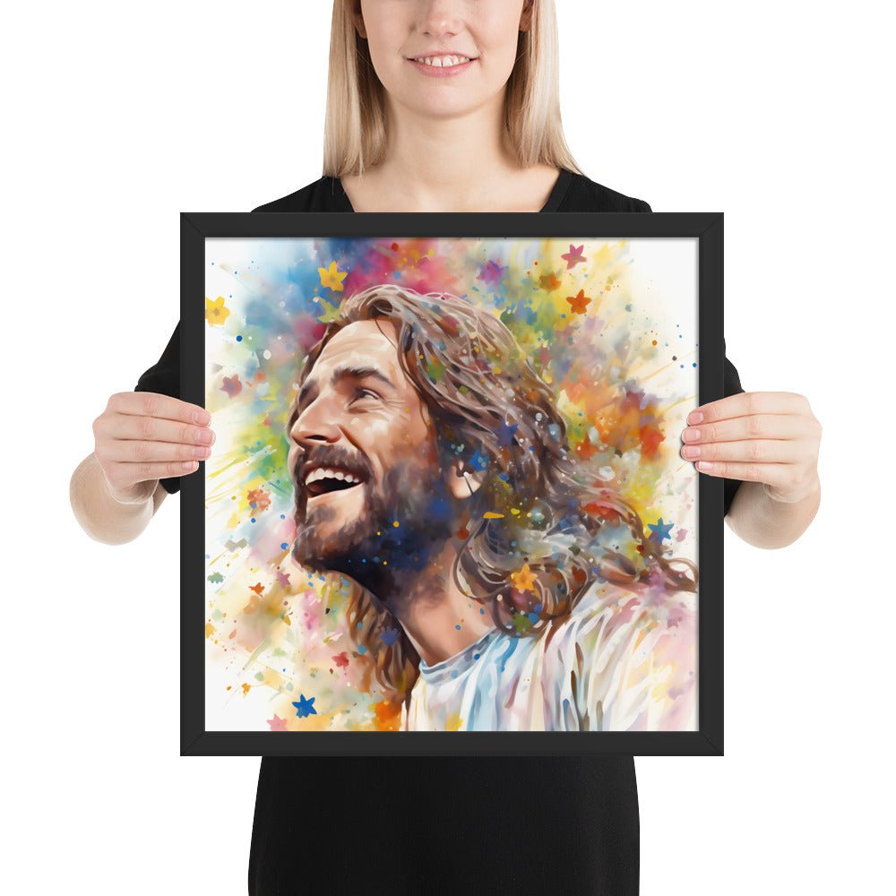 Our Joyful Savior Jesus Laughing Fine Art Print - ChristVisions