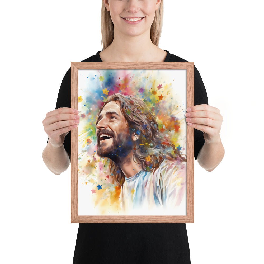 Our Joyful Savior Jesus Laughing Fine Art Print - ChristVisions