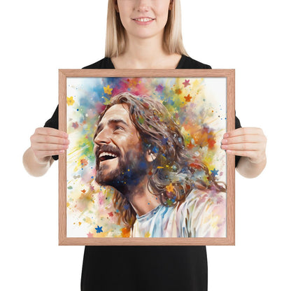 Our Joyful Savior Jesus Laughing Fine Art Print - ChristVisions