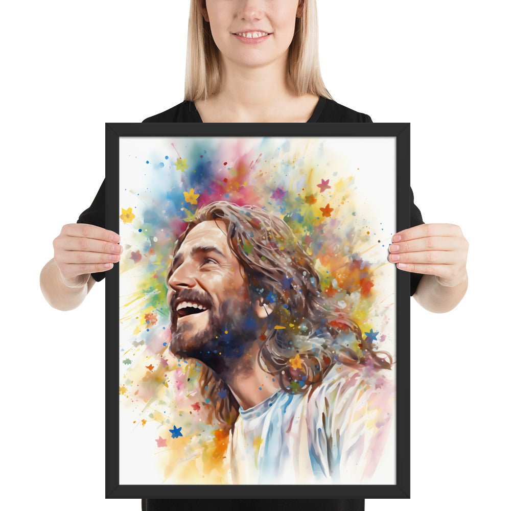 Our Joyful Savior Jesus Laughing Fine Art Print - ChristVisions
