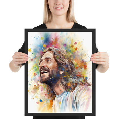 Our Joyful Savior Jesus Laughing Fine Art Print - ChristVisions