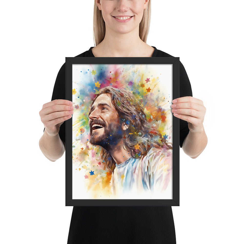 Our Joyful Savior Jesus Laughing Fine Art Print - ChristVisions