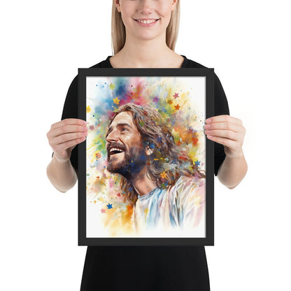 Our Joyful Savior Jesus Laughing Fine Art Print - ChristVisions
