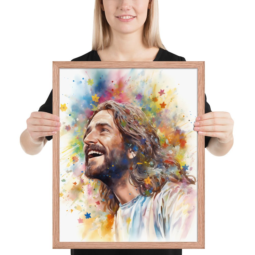Our Joyful Savior Jesus Laughing Fine Art Print - ChristVisions