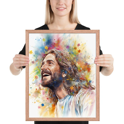 Our Joyful Savior Jesus Laughing Fine Art Print - ChristVisions