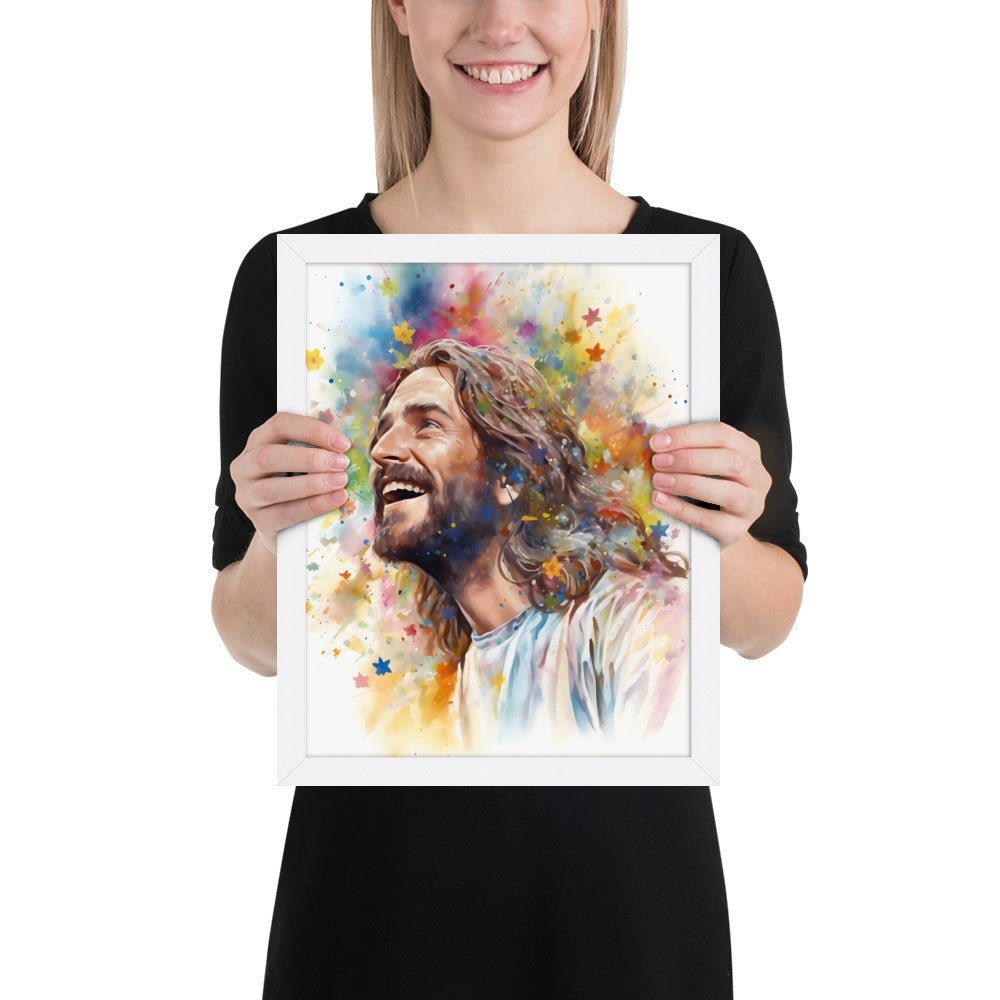 Our Joyful Savior Jesus Laughing Fine Art Print - ChristVisions