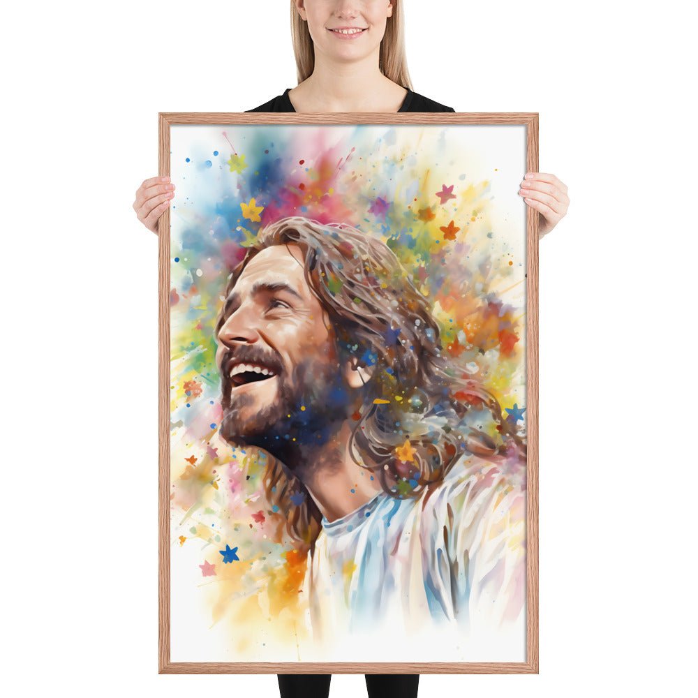 Our Joyful Savior Jesus Laughing Fine Art Print - ChristVisions
