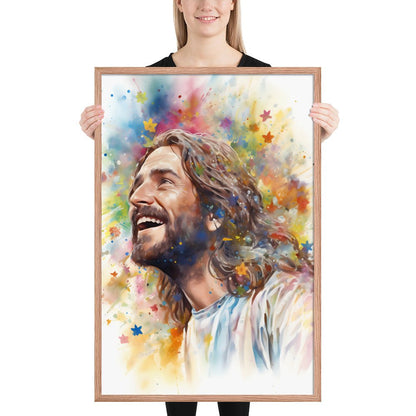 Our Joyful Savior Jesus Laughing Fine Art Print - ChristVisions