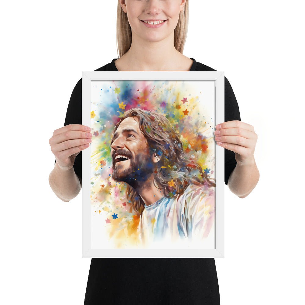 Our Joyful Savior Jesus Laughing Fine Art Print - ChristVisions