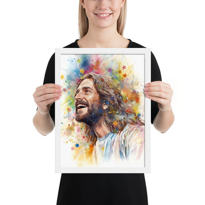 Our Joyful Savior Jesus Laughing Fine Art Print - ChristVisions