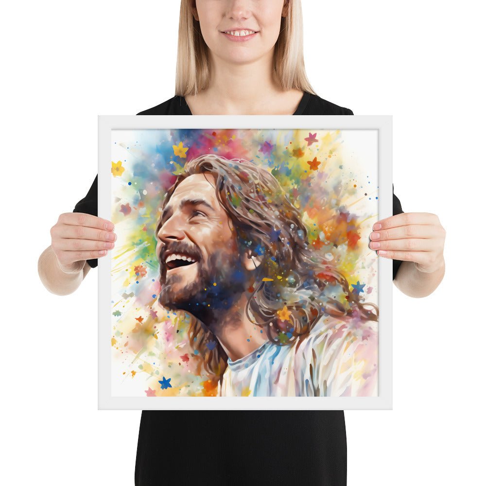 Our Joyful Savior Jesus Laughing Fine Art Print - ChristVisions
