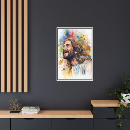 Our Savior Jesus Laughing | Canvas Print
