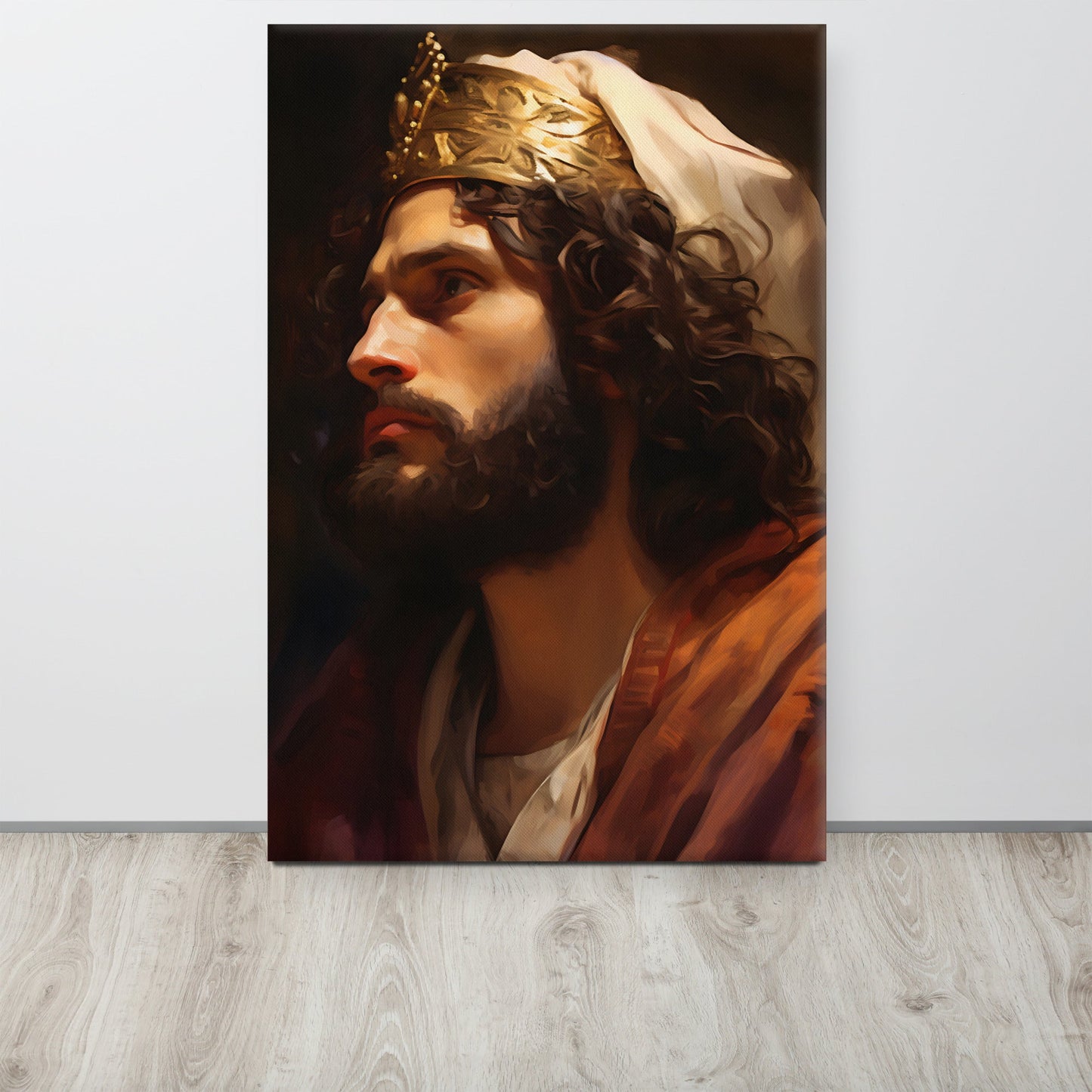 Portrait Of King David Canvas Print - ChristVisions