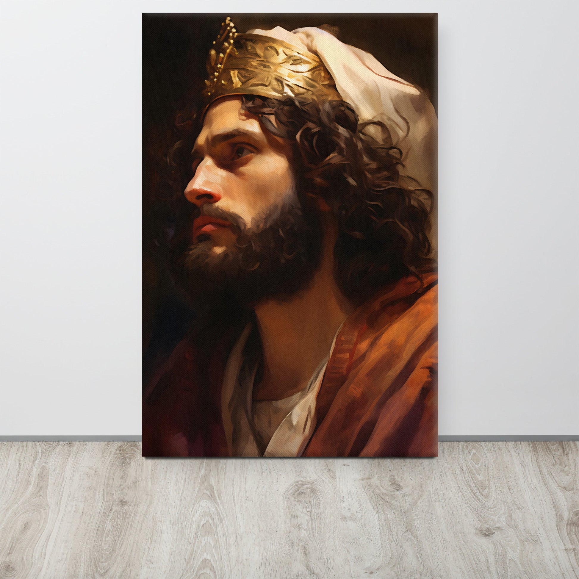 Portrait Of King David Canvas Print - ChristVisions