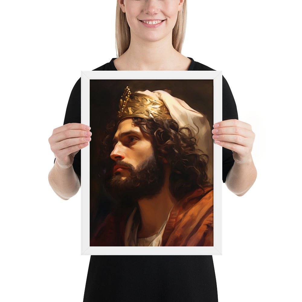 Portrait Of King David Fine Art Print - ChristVisions