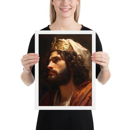 Portrait Of King David Fine Art Print - ChristVisions