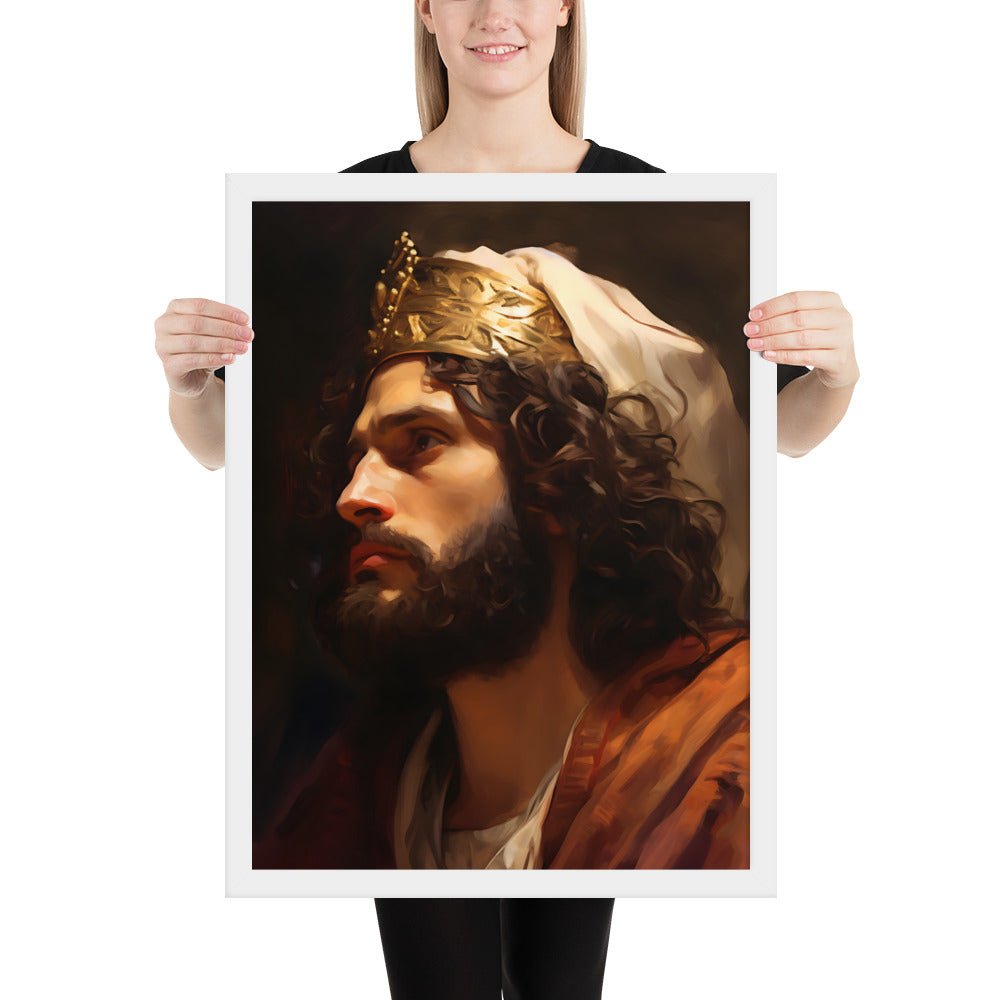 Portrait Of King David Fine Art Print - ChristVisions