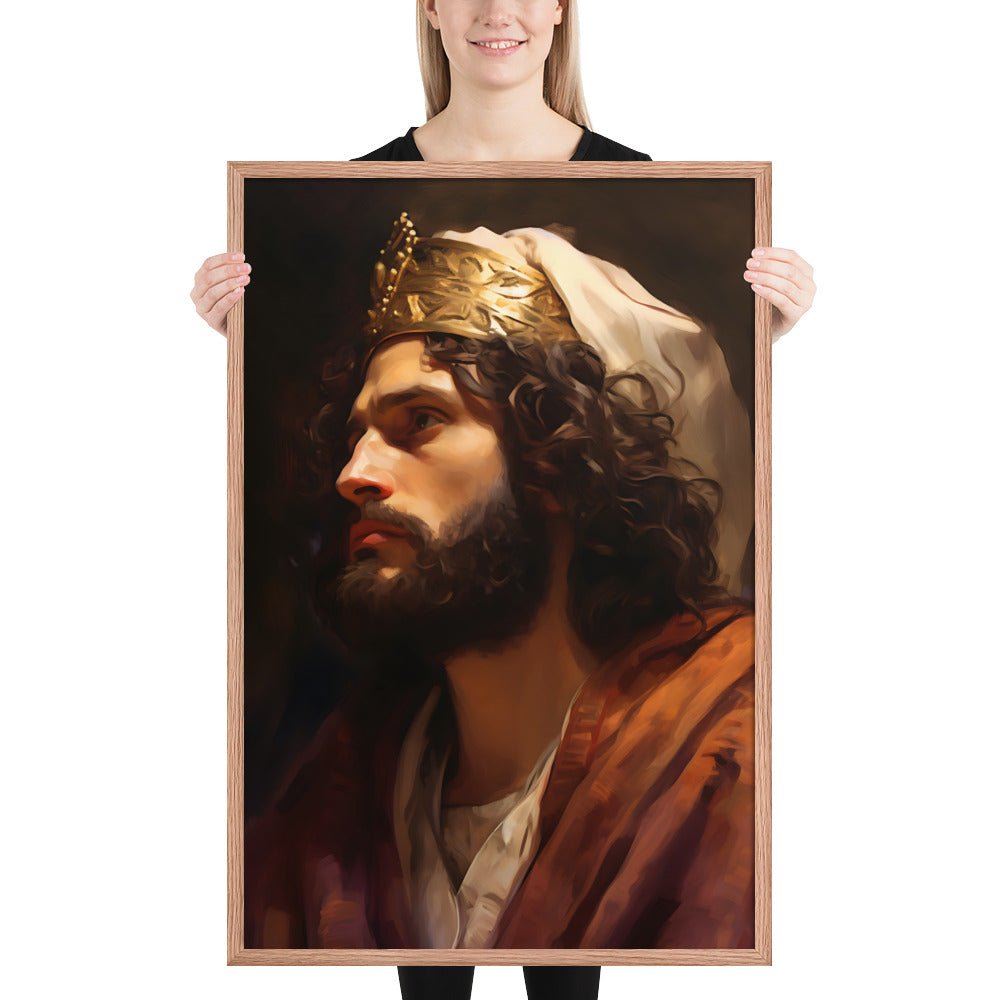 Portrait Of King David Fine Art Print - ChristVisions