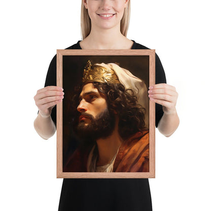 Portrait Of King David Fine Art Print - ChristVisions