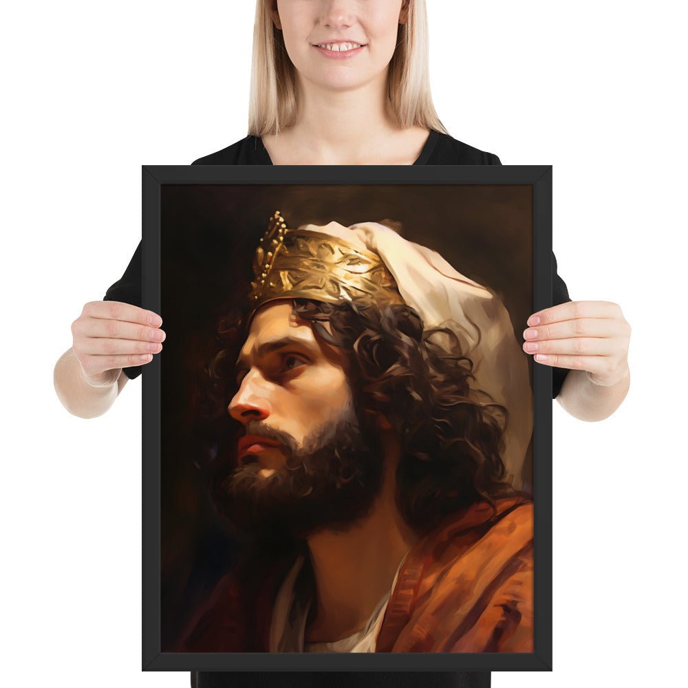 Portrait Of King David Fine Art Print - ChristVisions