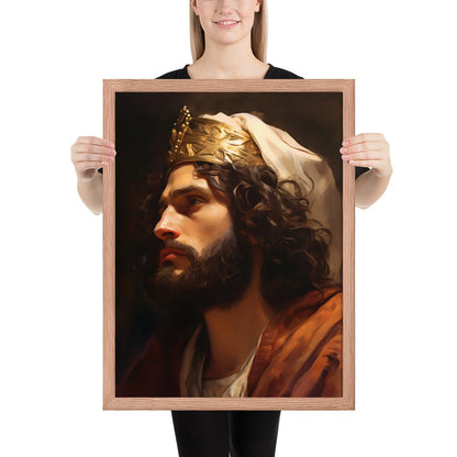 Portrait Of King David Fine Art Print - ChristVisions