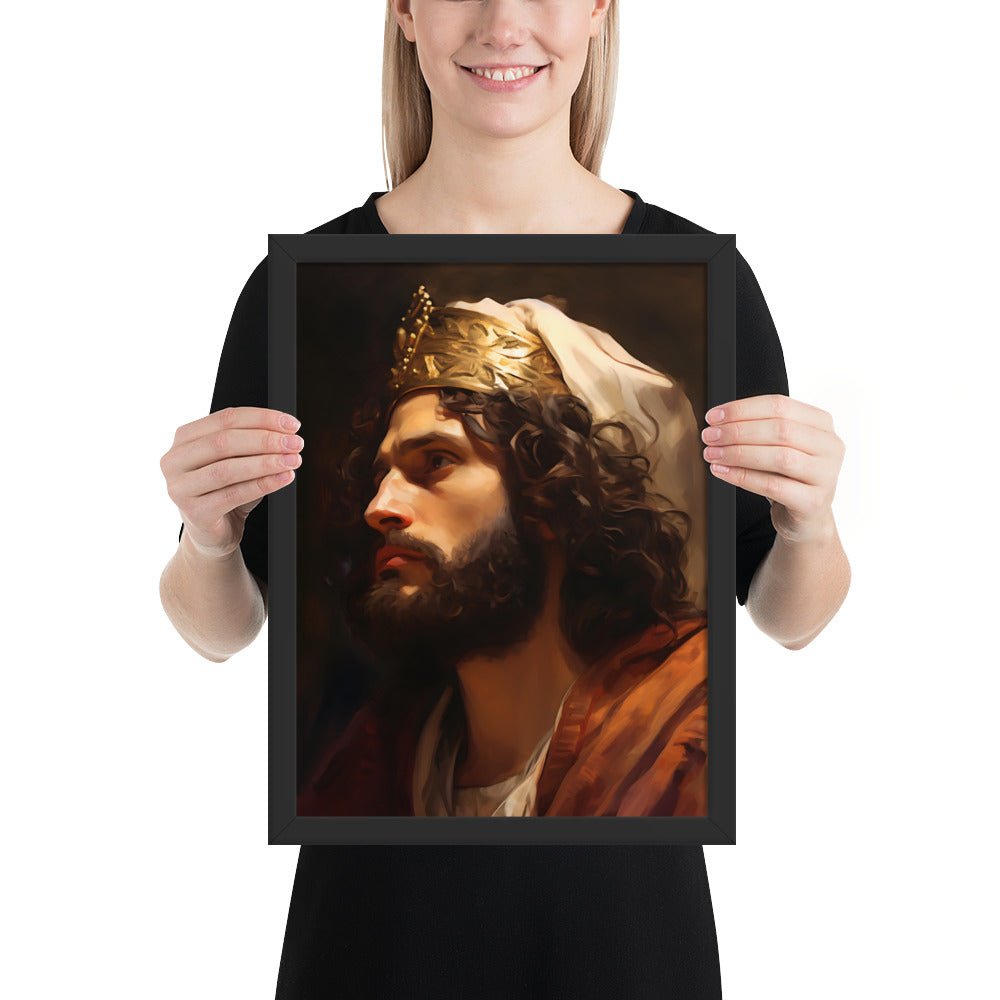 Portrait Of King David Fine Art Print - ChristVisions